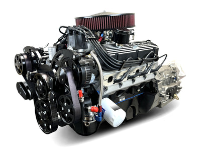 BluePrint Engines Ford Small Block Compatible 302 C.I. Bronco Edition - 4R70W Automatic Transmission - Black Pulley Kit - Carbureted