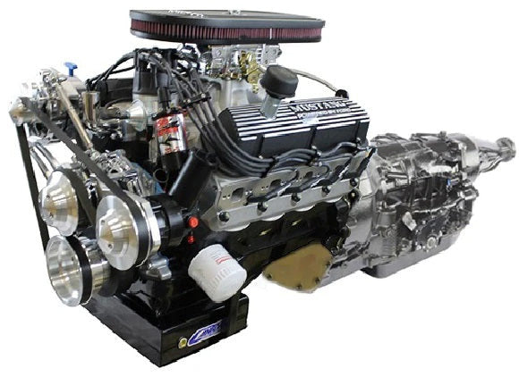 BluePrint Engines Ford Small Block Compatible 347 C.I. Mustang Edition - 4R70W Automatic Transmission - Polished Pulley Kit - Fuel Injected
