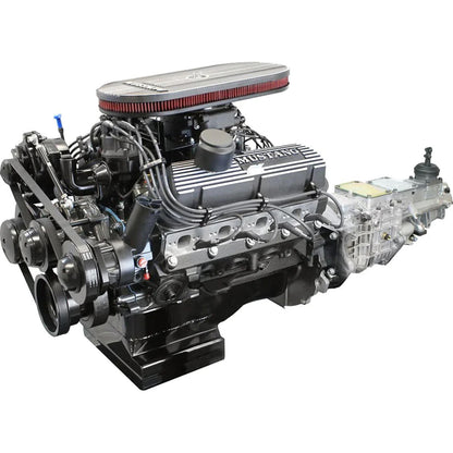 BluePrint Engines Ford Small Block Compatible 347 C.I. Mustang Edition - TKX Manual Transmission - Black Pulley Kit - Fuel Injected