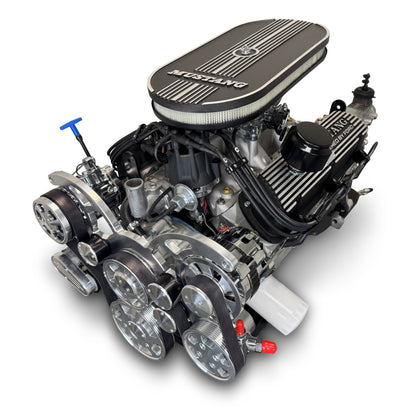 BluePrint Engines Ford Small Block Compatible 347 C.I. Mustang Edition - TKX Manual Transmission - Polished Pulley Kit - Fuel Injected