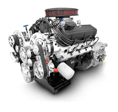 BluePrint Engines Ford Small Block Compatible 347 C.I. Mustang Edition - 4R70W Automatic Transmission - Polished Pulley Kit - Carbureted