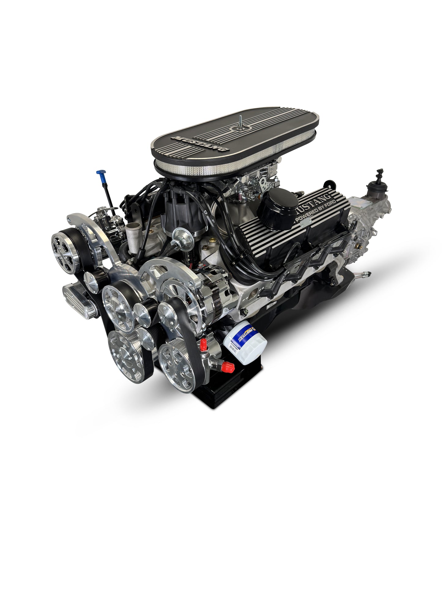 BluePrint Engines Ford Small Block Compatible 347 C.I. Standard Edition - TKX Manual Transmission - Polished Pulley Kit - Carbureted