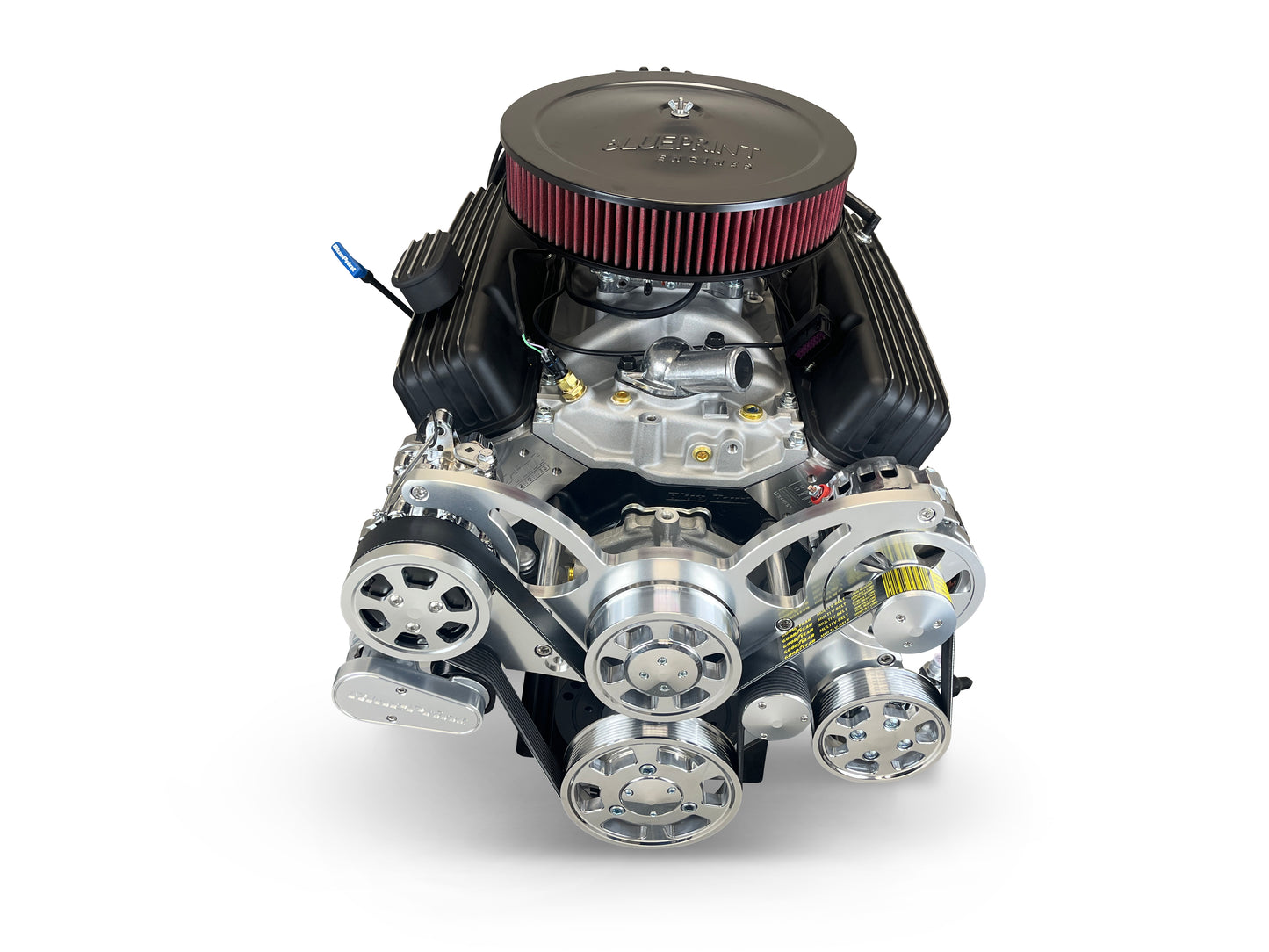 BluePrint Engines GM Small Block Compatible 383 C.I. Standard Edition - 700R4 Automatic Transmission 4WD Ready - Polished Pulley Kit - Fuel Injected