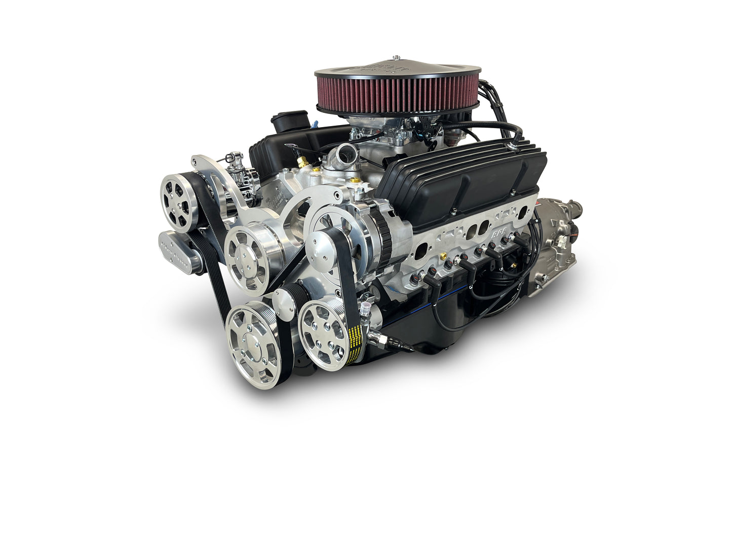BluePrint Engines GM Small Block Compatible 383 C.I. Standard Edition - 700R4 Automatic Transmission - Polished Pulley Kit - Fuel Injected