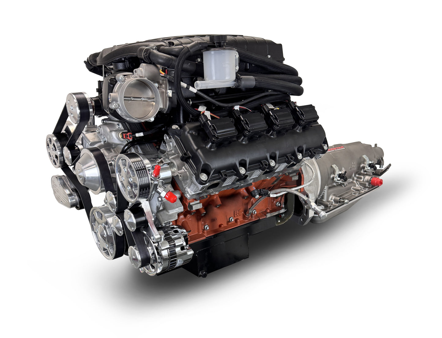 BluePrint Engines Chrysler Hemi Compatible 426 C.I. Standard Edition - 4L80E Automatic Transmission - Polished Pulley Kit - Supercharged