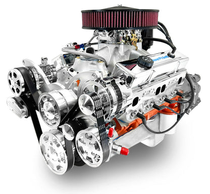 BluePrint Engines GM Small Block Compatible 454 C.I. Standard Edition - 700R4 Automatic Transmission - Polished Pulley Kit - Carbureted