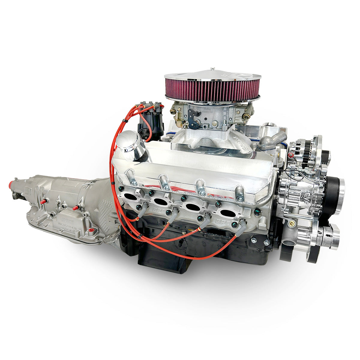 BluePrint Engines GM Big Block Compatible 632 C.I. Standard Edition - 4L80E Automatic Transmission - Polished Pulley Kit - Carbureted
