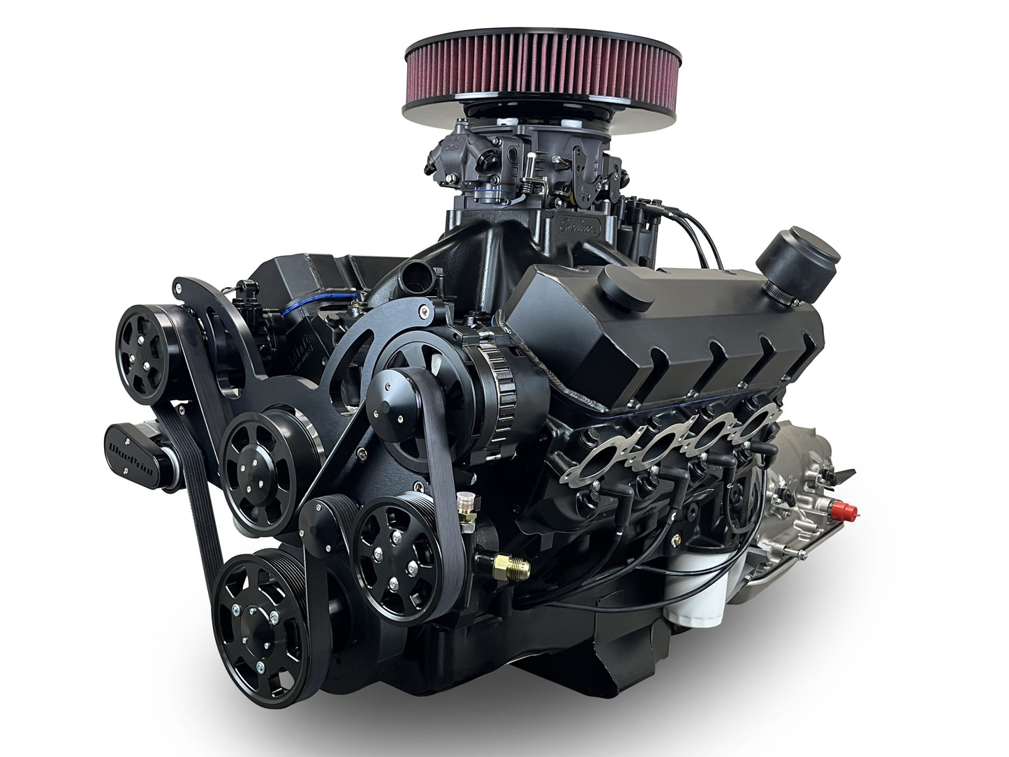 BluePrint Engines GM Big Block Compatible 632 C.I. Blackout Edition - 4L80E Automatic Transmission - Black Pulley Kit - Fuel Injected