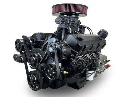 BluePrint Engines GM Big Block Compatible 632 C.I. Blackout Edition - 4L80E Automatic Transmission - Black Pulley Kit - Fuel Injected