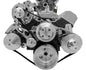 Small Block Chevy Serpentine Pulley Kit - Billet Accessories - AC & PS - 7176