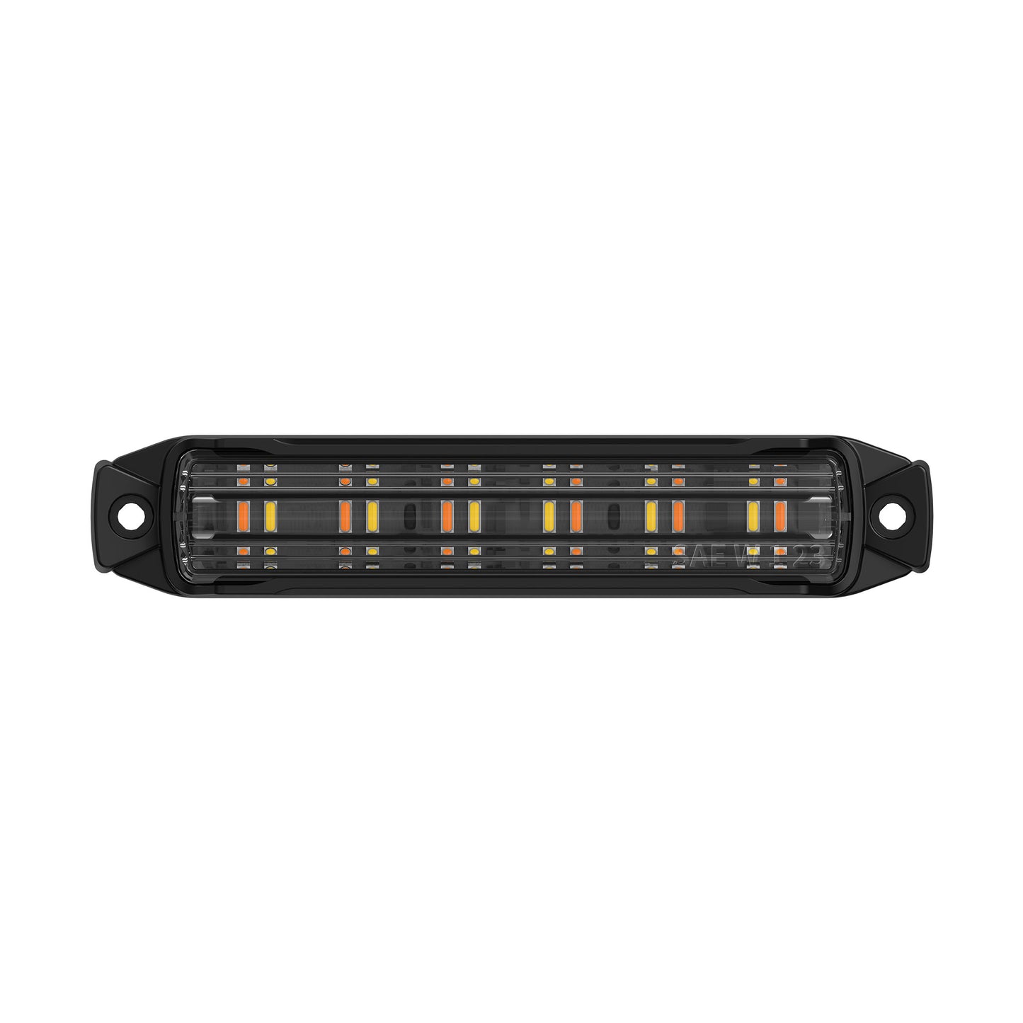 BUILTBRIGHT BB6010B Work Bar Strobe 4 - 4" LED Strobe Light Amber/White (1 EA)