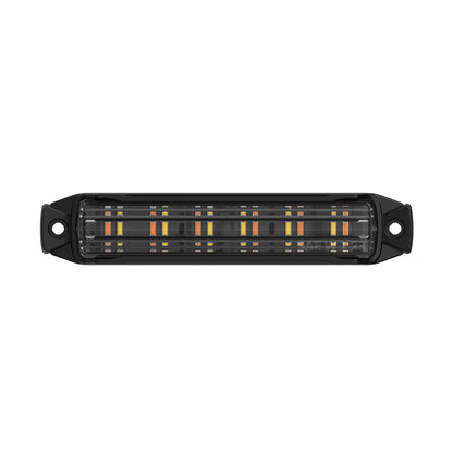 BUILTBRIGHT BB6010B Work Bar Strobe 4 - 4" LED Strobe Light Amber/White (1 EA)