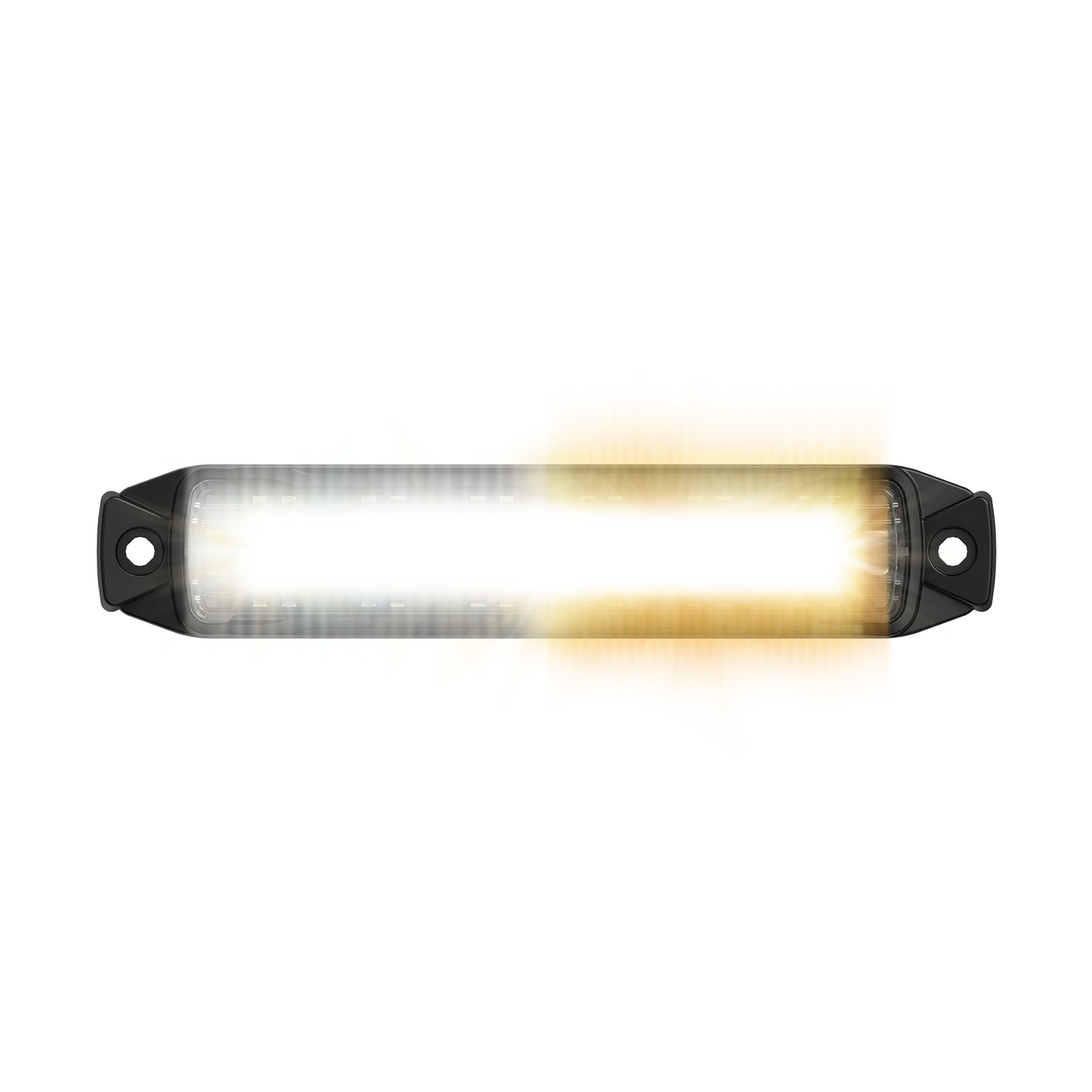 BUILTBRIGHT BB6010B Work Bar Strobe 4 - 4" LED Strobe Light Amber/White (1 EA)