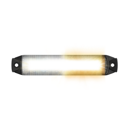 BUILTBRIGHT BB6010B Work Bar Strobe 4 - 4" LED Strobe Light Amber/White (1 EA)