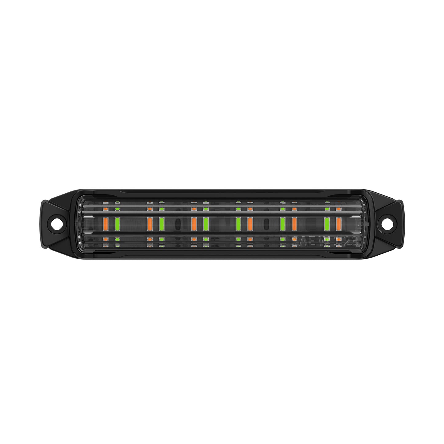 BUILTBRIGHT BB6010D Work Bar Strobe 4 - 4" LED Strobe Light Amber/Green (1 EA)