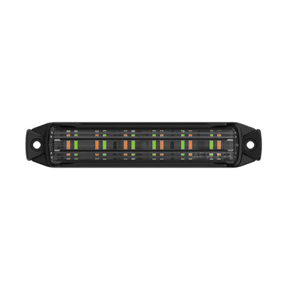 BUILTBRIGHT BB6010D Work Bar Strobe 4 - 4" LED Strobe Light Amber/Green (1 EA)