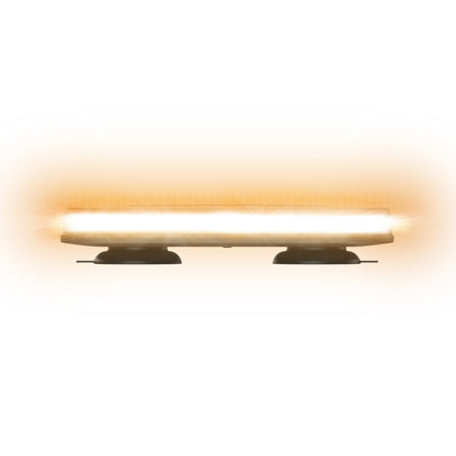 BUILTBRIGHT BB6011B Work Bar Strobe 15 - LED Mini Bar Amber/White (1 EA)