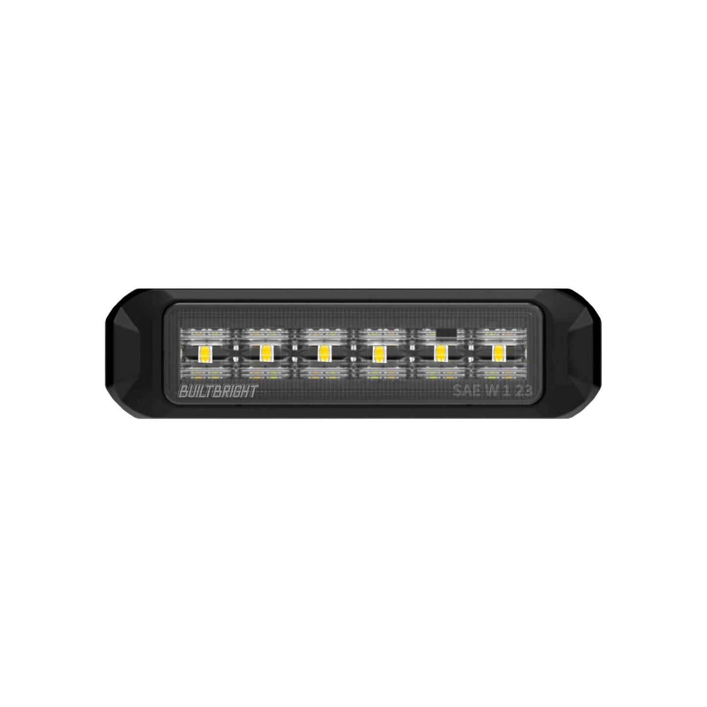 BUILTBRIGHT BB6110A Work Bar Strobe 4 Slim - 4" Low-Profile LED Strobe Light Amber (1 EA)
