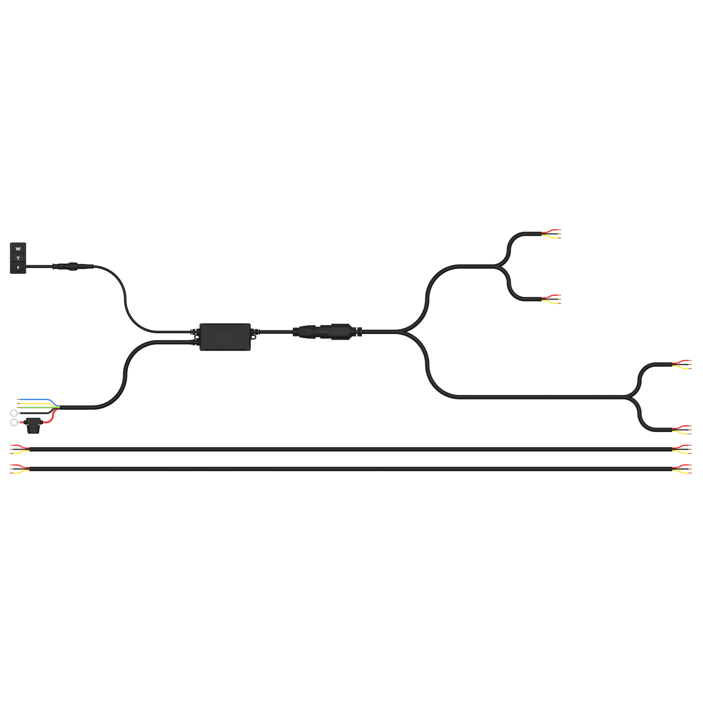 BUILTBRIGHT BB84044 WorkLink™ Harness - For 4 Dual-Color Work Lights (1 EA)