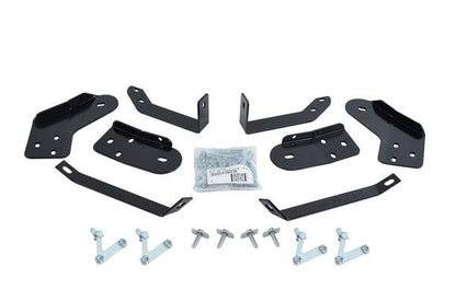 Big Country Truck Accessories 370204 - 3" Round Classic Side Bars With Mounting Bracket Kit - Polished Stainless Steel