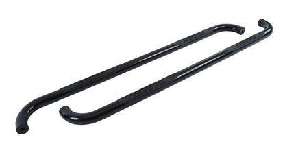 Big Country Truck Accessories 370299 - 4" Oval Side Bars - Classic Design 90° - Black