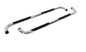 Big Country Truck Accessories 370364 - 3" Round Classic Side Bars With Mounting Bracket Kit - Polished Stainless Steel
