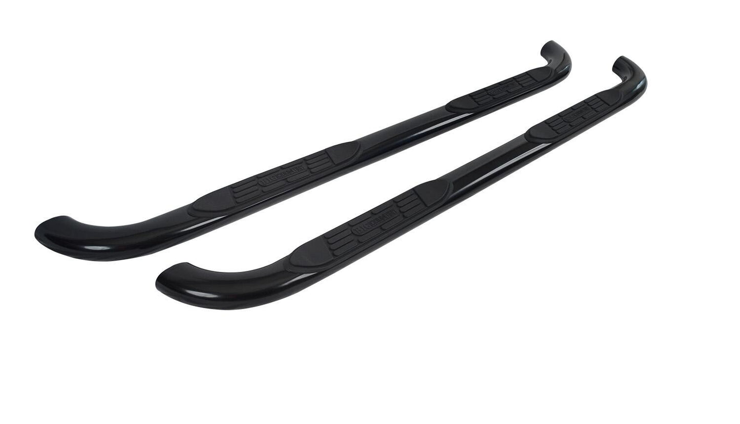 Big Country Truck Accessories 371769 - 4" Oval Side Bars - Classic Design 90° - Black
