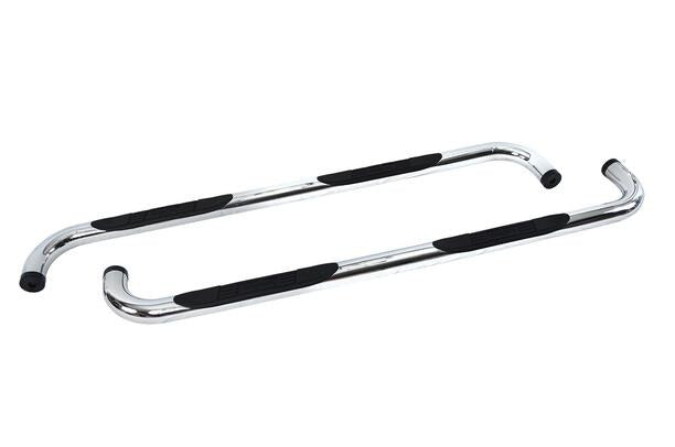 Big Country Truck Accessories 372274 - 3" Round Classic Side Bars With Mounting Bracket Kit - Polished Stainless Steel