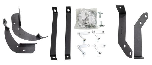 Big Country Truck Accessories 373991 - 3" Round Wheel To Wheel Side Bars With Mounting Bracket Kit - Black Powdercoat