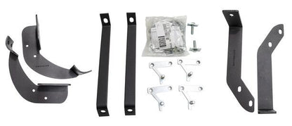 Big Country Truck Accessories 373991 - 3" Round Wheel To Wheel Side Bars With Mounting Bracket Kit - Black Powdercoat