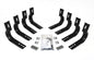 Big Country Truck Accessories 392035 - WIDESIDER Side Bars - BRACKET KIT ONLY - Textured Black