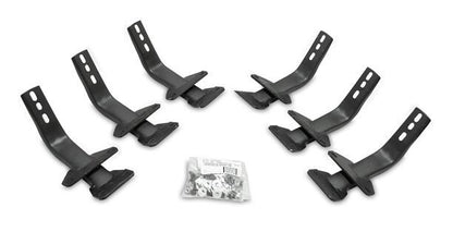Big Country Truck Accessories 392695 - WIDESIDER Side Bars - BRACKET KIT ONLY - Textured Black