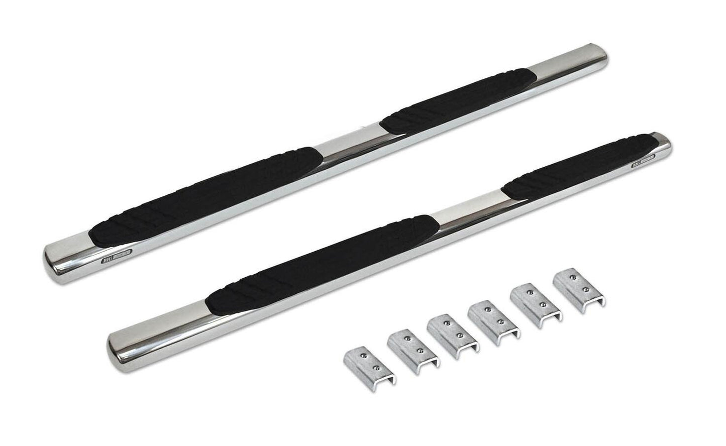 Big Country Truck Accessories 39407166 - 4" WIDESIDER Platinum Side Bars - BARS ONLY - Polished Stainless Steel