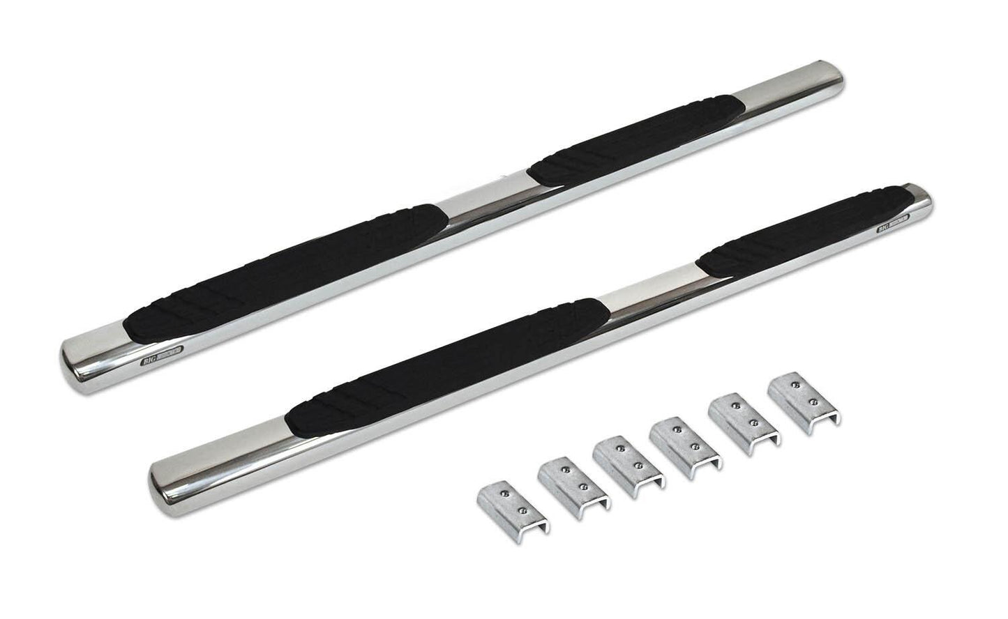 Big Country Truck Accessories 39407566 - 4" WIDESIDER Platinum Side Bars - BARS ONLY - Polished Stainless Steel