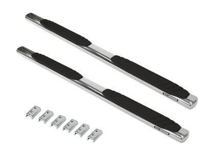 Big Country Truck Accessories 394032716 - 4" WIDESIDER Platinum Side Bars With Mounting Bracket Kit - Polished Stainless Steel