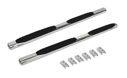 Big Country Truck Accessories 394076806 - 4" WIDESIDER Platinum Side Bars With Mounting Bracket Kit - Polished Stainless Steel