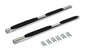 Big Country Truck Accessories 394101876 - 4" WIDESIDER Platinum Side Bars With Mounting Bracket Kit - Polished Stainless Steel