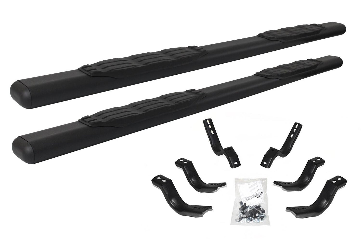 Big Country Truck Accessories 105368800 - 5" Fusion Series Side Bars With Mounting Bracket Kit - Textured Black