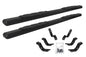 Big Country Truck Accessories 104256800 - 4" Fusion Series Side Bars With Mounting Bracket Kit - Textured Black