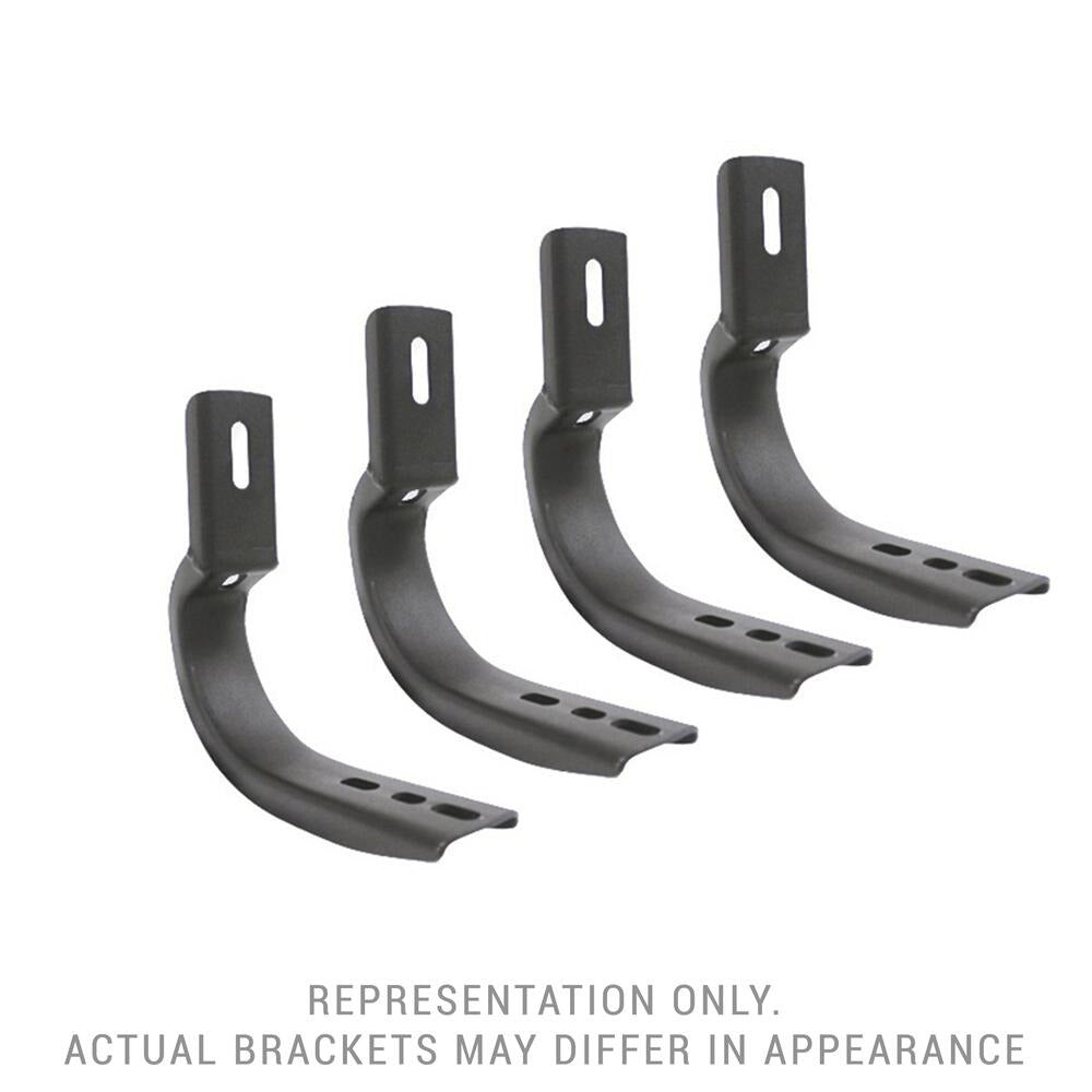 Big Country Truck Accessories 394015 - WIDESIDER Side Bars - BRACKET KIT ONLY - Textured Black