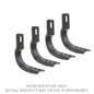 Big Country Truck Accessories 394015 - WIDESIDER Side Bars - BRACKET KIT ONLY - Textured Black