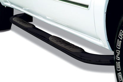 Big Country Truck Accessories 372339 - 4" Oval Side Bars - Classic Design 90° - Black