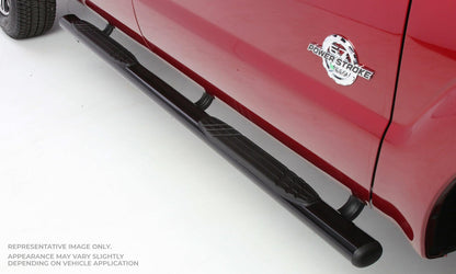 Big Country Truck Accessories 104368800 - 4" Fusion Series Side Bars With Mounting Bracket Kit - Textured Black