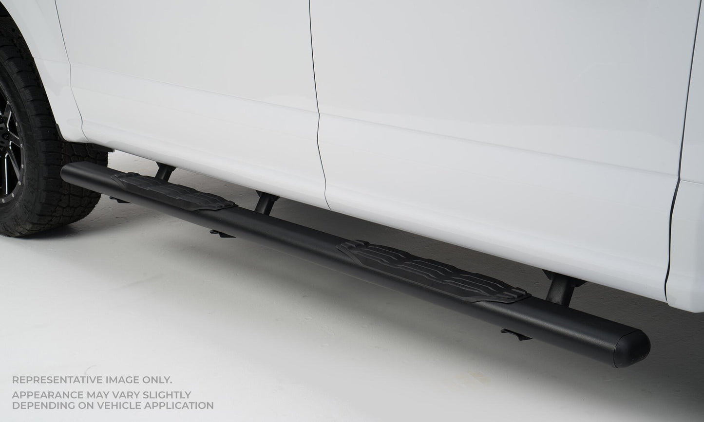 Big Country Truck Accessories 105368800 - 5" Fusion Series Side Bars With Mounting Bracket Kit - Textured Black