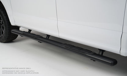 Big Country Truck Accessories 105368800 - 5" Fusion Series Side Bars With Mounting Bracket Kit - Textured Black
