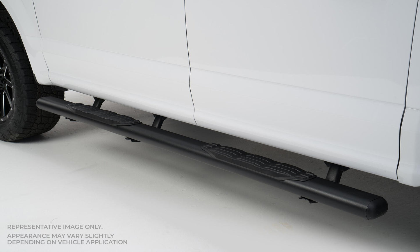 Big Country Truck Accessories 105368800 - 5" Fusion Series Side Bars With Mounting Bracket Kit - Textured Black