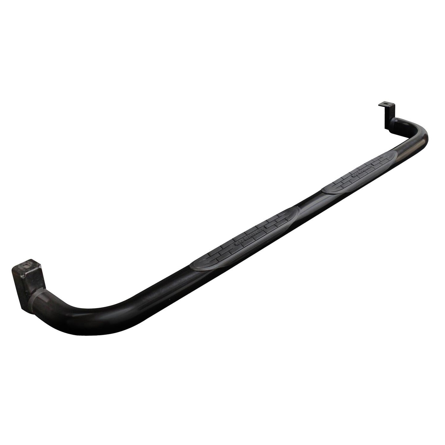 Big Country Truck Accessories 374881 - 3" Round Classic Side Bars With Mounting Bracket Kit - Black Powdercoat