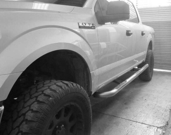 Big Country Truck Accessories - 373704 - 3in Round Wheel-to-Wheel Side Bars