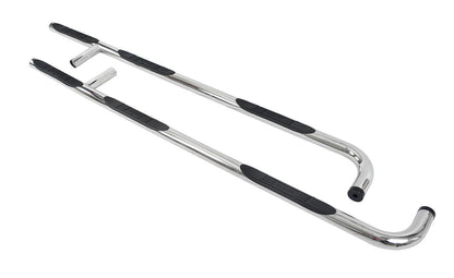 Big Country Truck Accessories - 373044 - BIG COUNTRY 3in Round Wheel To Wheel Side Bars. Polished Stainless Steel