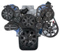 Small Block Ford Evolution Serpentine System W/ AC  PS & ALT. 3 Bolt. Black Onyx